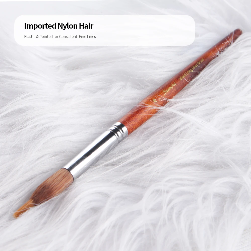 SeamiArt 1 قطعة فرشاة بطانة طويلة مرصعة بالألوان المائية الكلاسيكية من النايلون فرشاة رسم المناظر الطبيعية للوازم الفنية #2