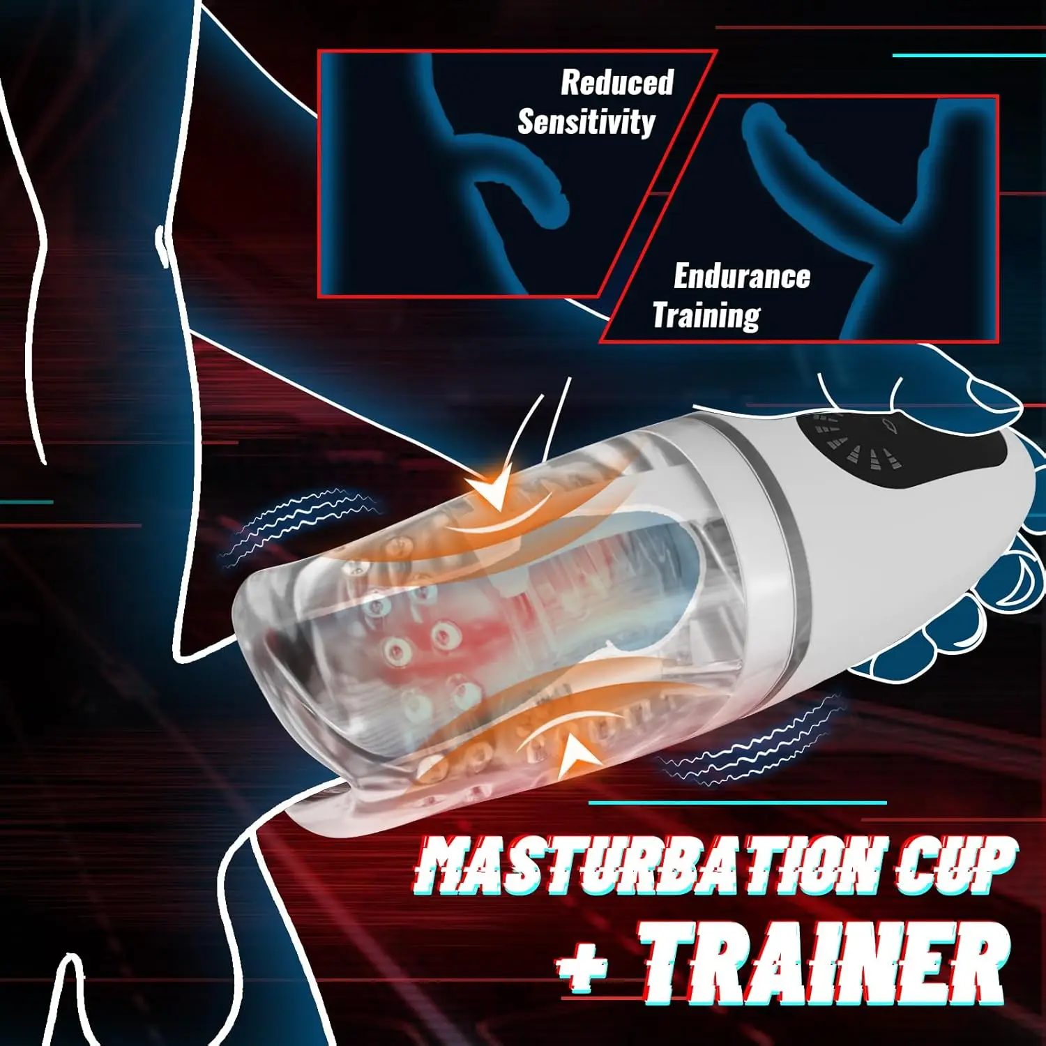 Automatic Male Masturbator Oral Male Sex Toy Penis Stroker Blowjob Glans Pocket Pussy for Men Masturbator Machine