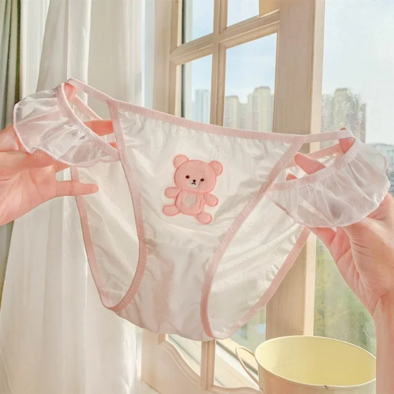 Cute Little Bear Sweet Cute Sexy Summer Thin Fashionable Breathable Comfortable 2023 New Underwear for Women Mainland China