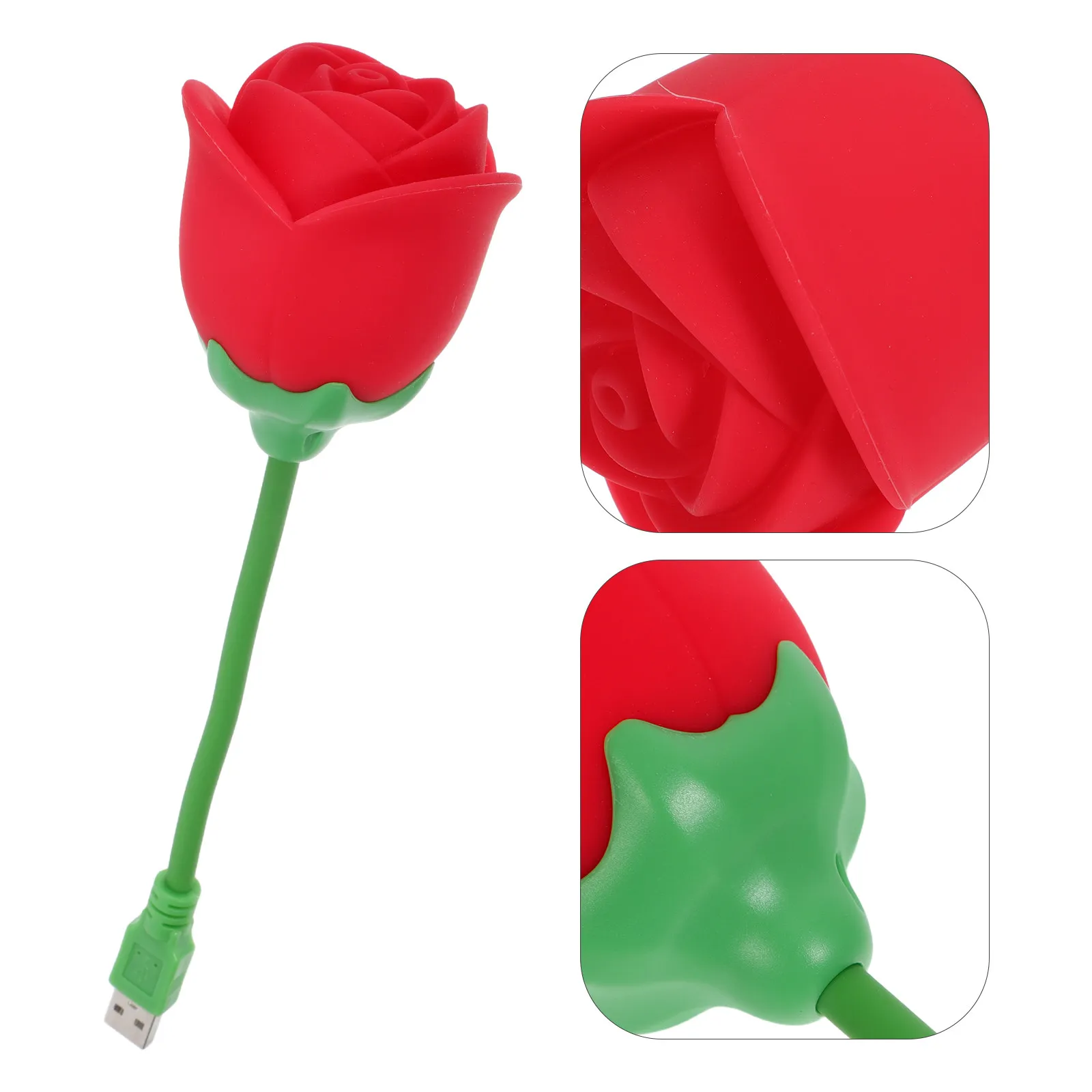 

Силиконовый ночник-роза: портативная маленькая прикроватная лампа, мягкий светодиодный светильник в форме цветка для спальни девочки, детской, для сна и релаксации