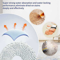 12PCS Mop Rag for Dream Bot L10S Pro L10S Ultra L20 Ultra X20 Pro X30 X30 Pro L30 Ultra S10 / S10 Pro Robot Vacuum Parts_A66K