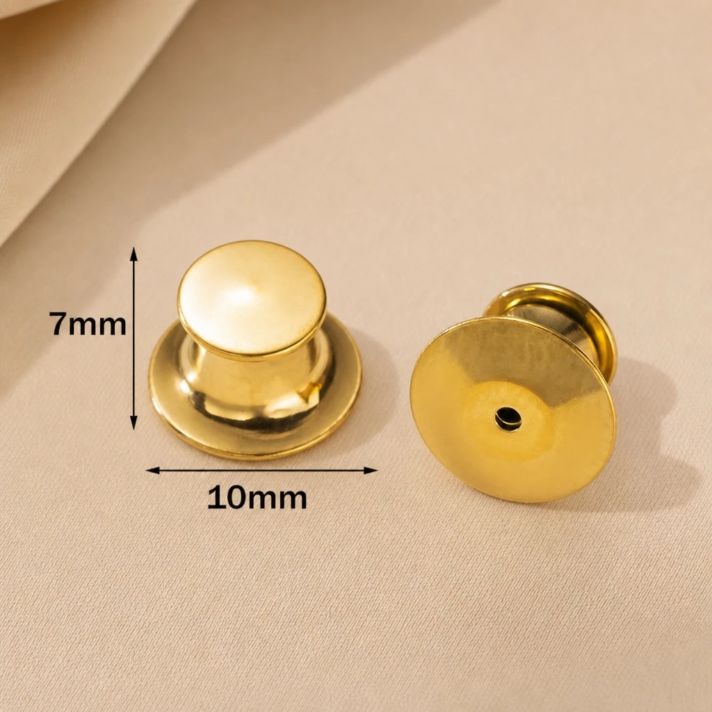 5pcs Stainless Steel Locking Pin Keepers Backs No Tool Required Butterfly Clutch Lock for Insignia Badge Secure Hold Replacement