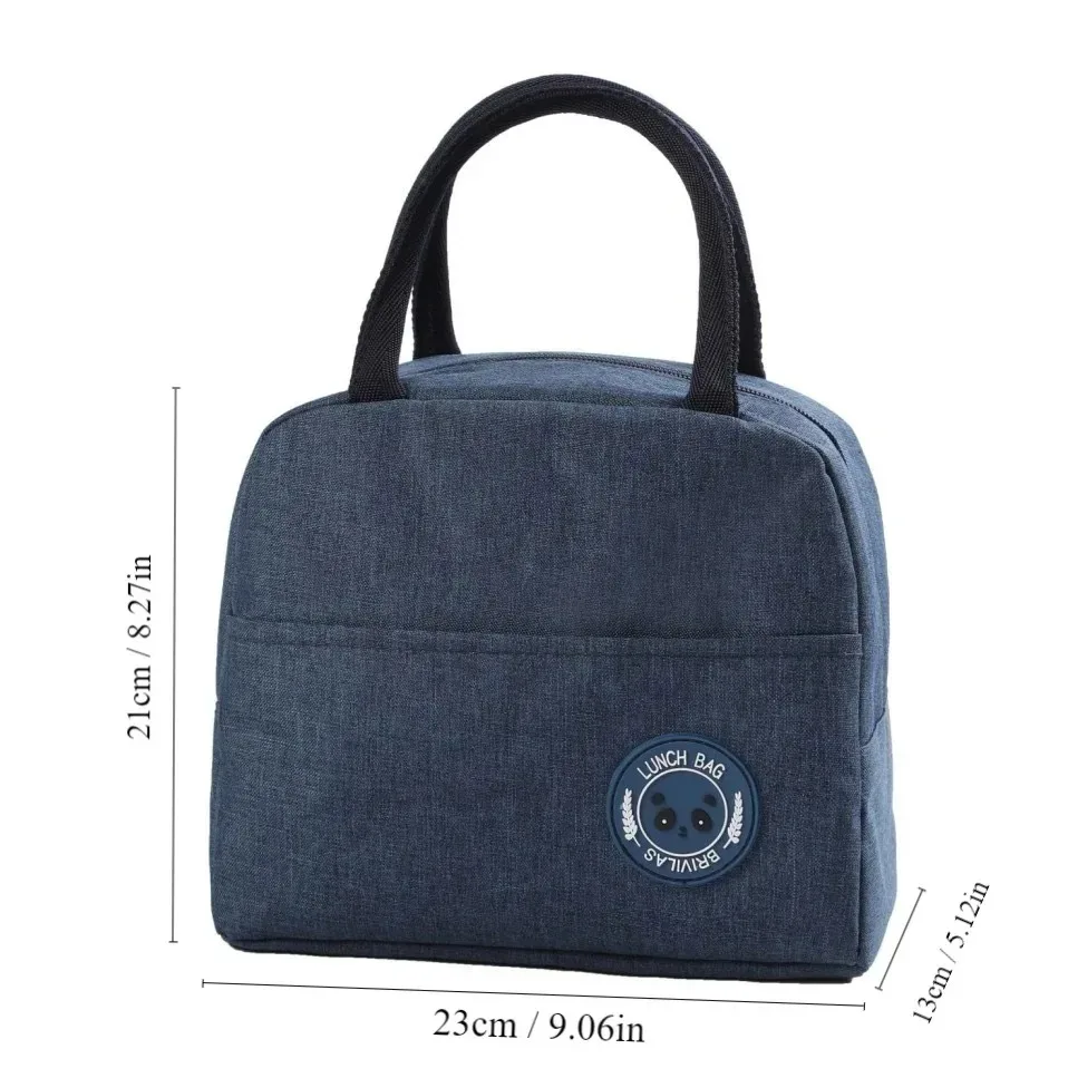 Personalisierte isolierte Lunchtasche – anpassbare Namens-Studenten-Bento-Box, Isolierung aus Aluminiumfolie, wasserdichte Essenspackung, Reisstopp