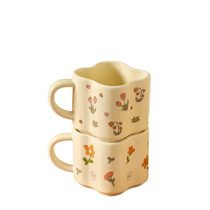 

*Mug Household Ceramic Water Cup Is Especially Beautiful, Creative And Exquisite Breakfast Milk Coffee Cup