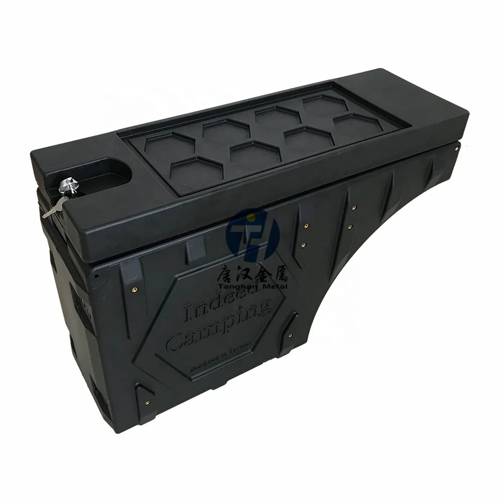 waterproof pickup tool box plastic truck toolbox wheel well