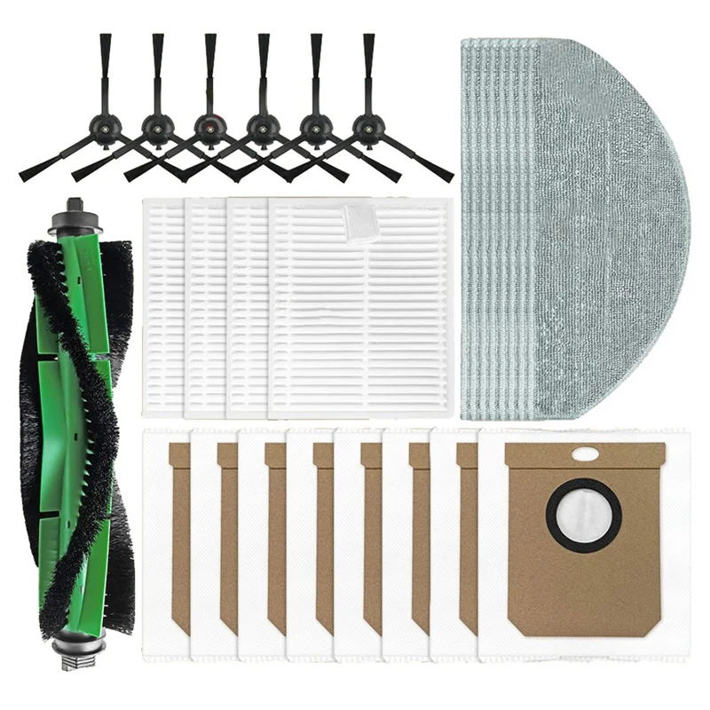 

A02V-Mainroller Side Brush Dust Bag Vacuum Parts Mop Cloth Pads Filter Hepa Accessories
