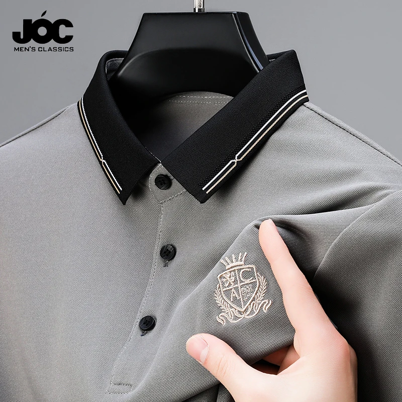 New Men's Casual and Fashionable Embroidered Short Sleeved Polo Shirt Comfortable Breathable and Versatile Summer Top image 3