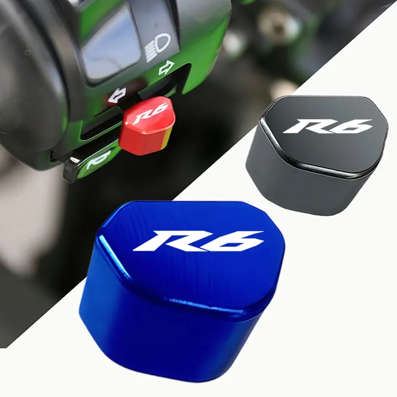 Aluminum Motorcycle Turn Signal for YAMAHA YZF-R6 YZFR6 1999-2026 Switch Button Keycap Accessories