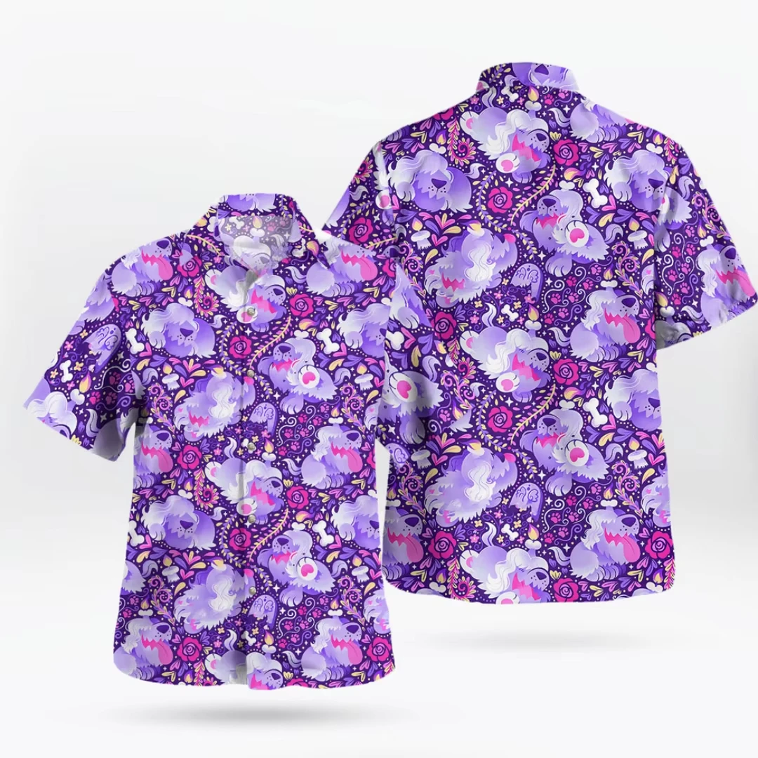 Summer 2026 New Pok É Mon Button Up Hawaiian Men's and Women's Casual Quick Drying Beach T-shirt Short Sleeved Shirt Kids