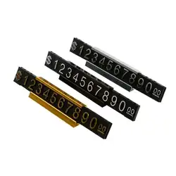 16 Pcs Golden Letter With Base Adjustable Price Display Stand Tag Sets Of Number Labels Jewelry Dollar Price Display Cube