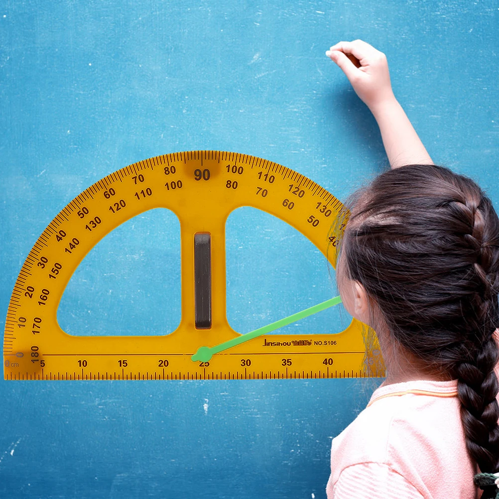 

Portable Measuring Protractor Half Circle Geometry Teacher Supplies Plastic Math Plastic Protractor Tool 180 Degree