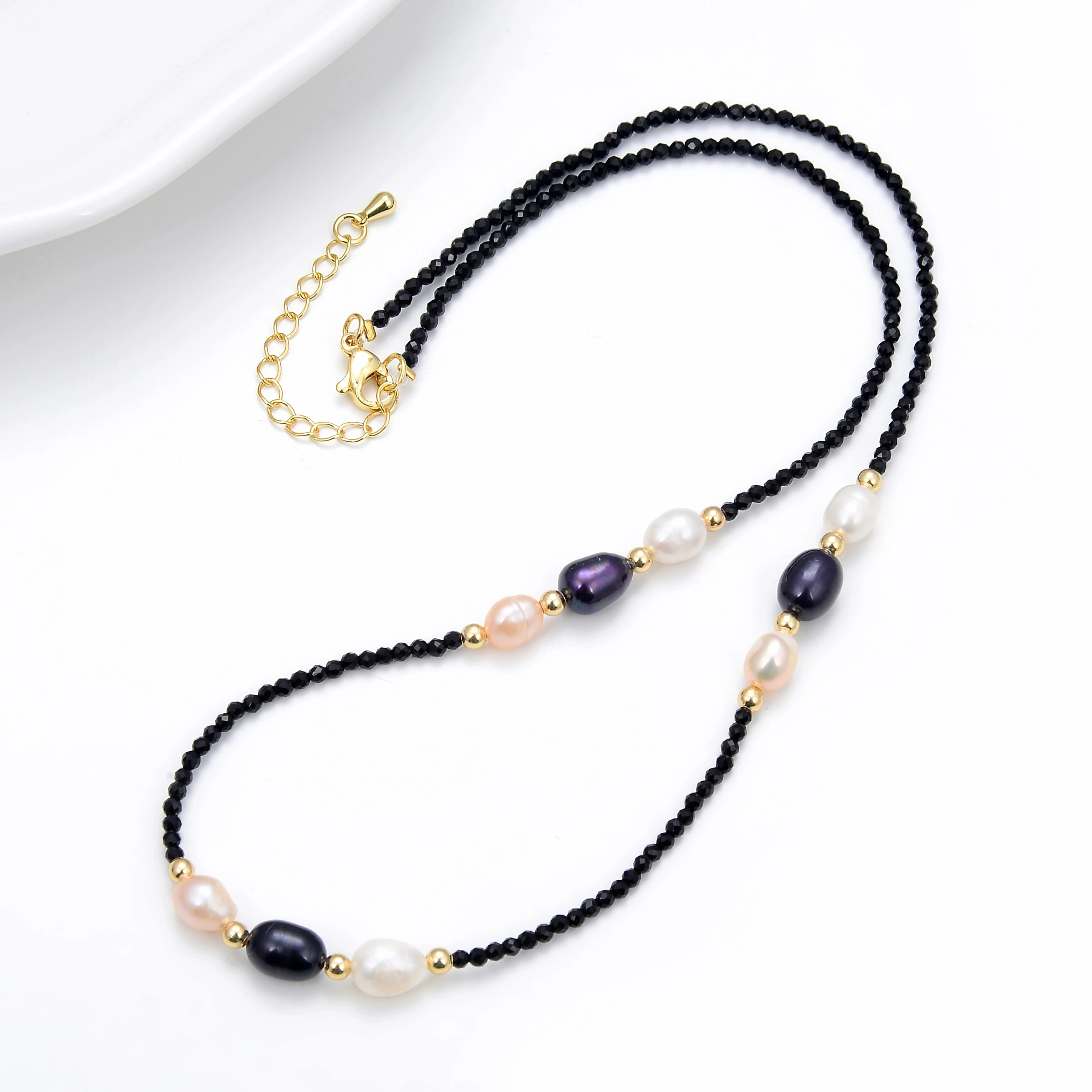 Natural Baroque Irregular Pearl Necklace For Women Vintage Handmade Beads Neck Chain Choker Necklace Wedding Party Jewelry 2022