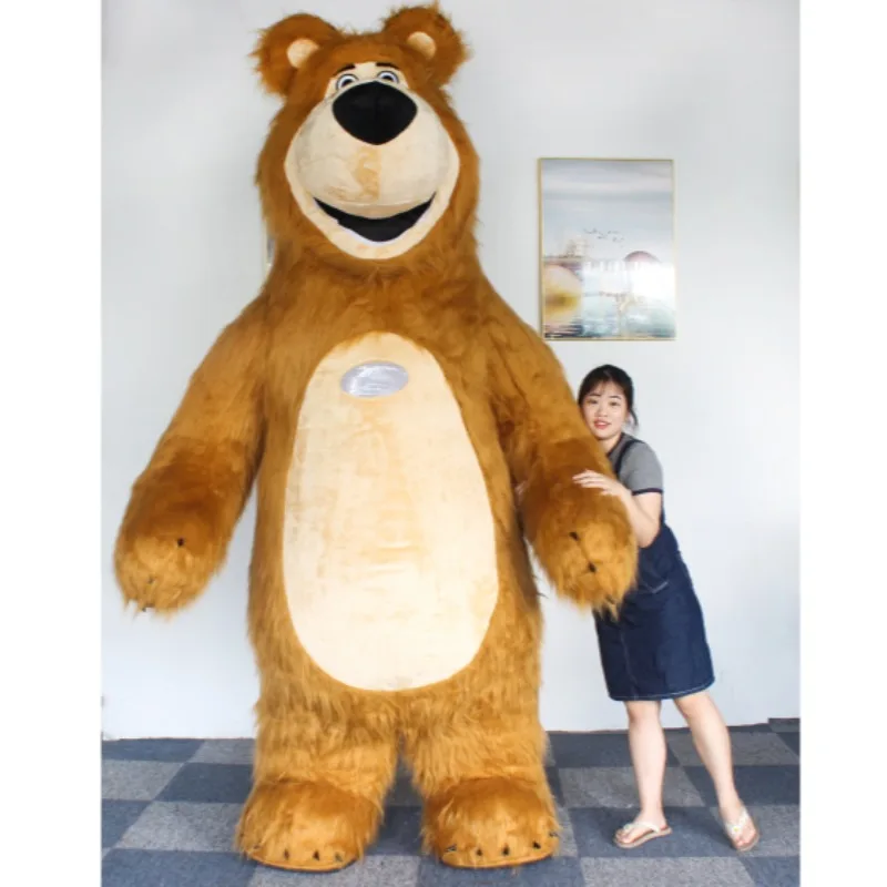 

Inflatable Bear Mascot Costume Bear Anime Adult Cosplay Customize Kits Mascot Carnival Halloween Costumes with Battery