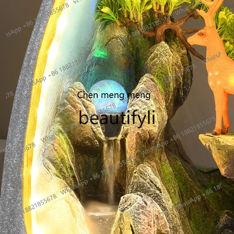 

Rockery flowing water floor vase ornament circulating water living room TV cabinet next to decoration