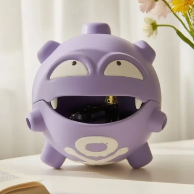 Figura de Pokémon Koffing, bandeja en espiral para mosquitos, soporte de incienso de Anime, decoración de dormitorio de aromaterapia, adorno bonito de escritorio