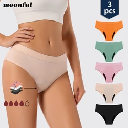 3 PCS Set Women Menstrual Panties Very Abundant 4 Layers Bamboo Period Panties for Heavy Flow  Culotte Menstruelle Femme