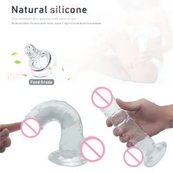 New Skin feeling Realistic Big Dildo Flexible Penis Dick With Suction Cup Strap-on Female Masturbation Strapon Dildo For Women