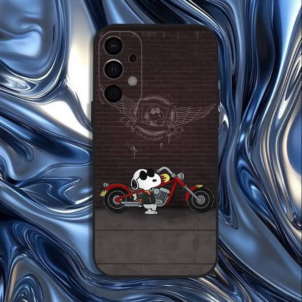 Cartoon S-Snoopys Phone Case For Samsung S25,S24,S21,S22,S23,S30,Ultra,S20,Plus,Fe,Lite,5G Black Cover view 2