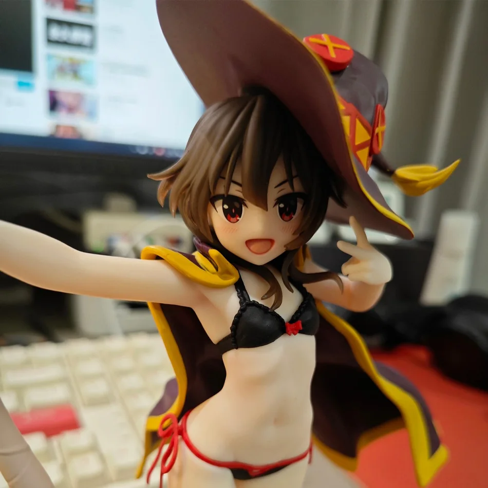 حار أنيمي نعمة الله على هذا العالم الرائع 23 سنتيمتر Megumin عمل الشكل تمثال لطيف للفتيات هدايا عيد الميلاد/الهالوين