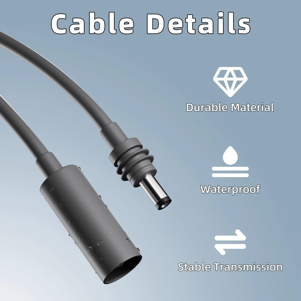18CM Star-Link Mini DC Extension Cable – Waterproof Female To Male Power Adapter, Compatible With Pipe Adapter & Original Cable