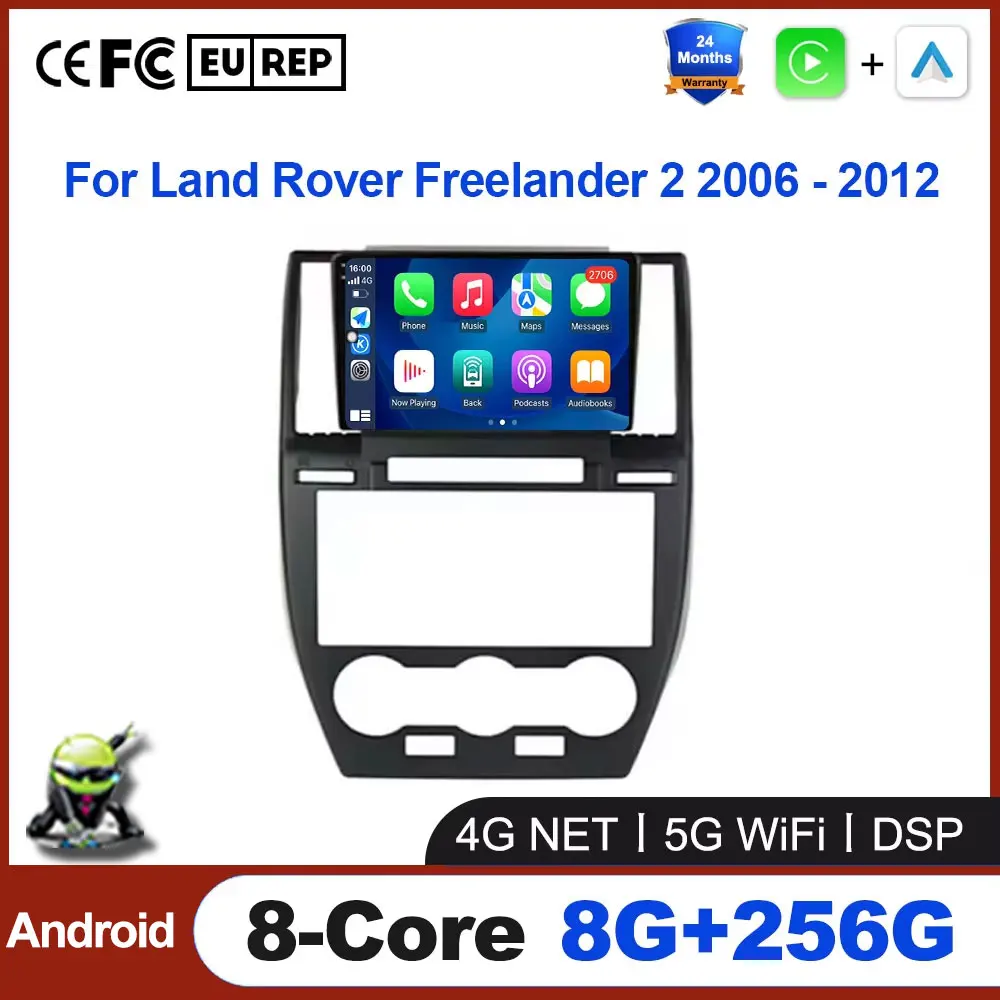 

For Land Rover Freelander 2 2006 - 2012 Android Auto Car Radio Multimedia Video Player GPS Navigation Carplay No 2Din DVD