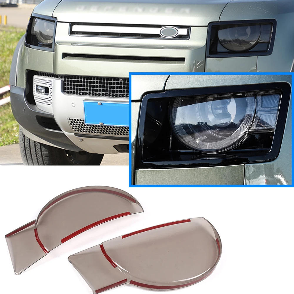 

New Lamp Case For 2020 land rover defend Car Front Lens Caps Headlight Cover Auto Light Lampshade Shell