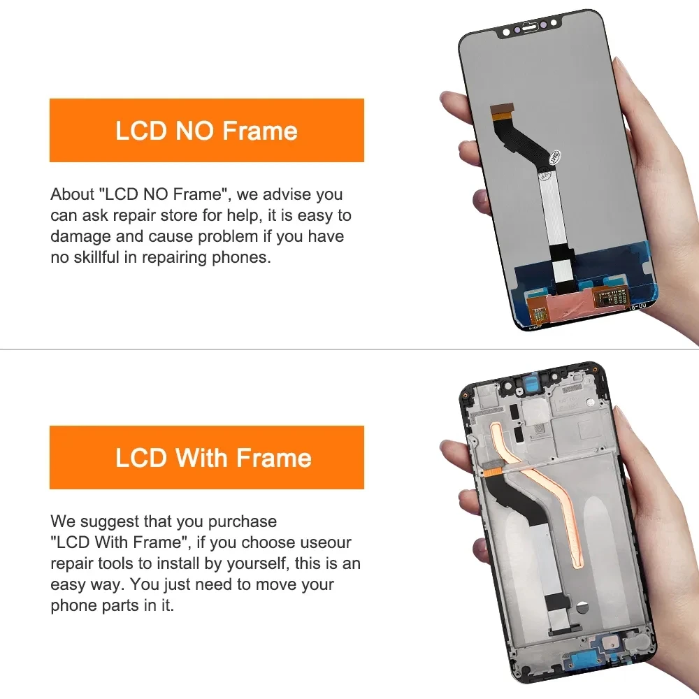 Original Pocophone F1 Lcd display For Xiaomi Pocophone F1 Display Touch Screen Digitizer Assembly For Xiaomi PocophoneF1 LCD