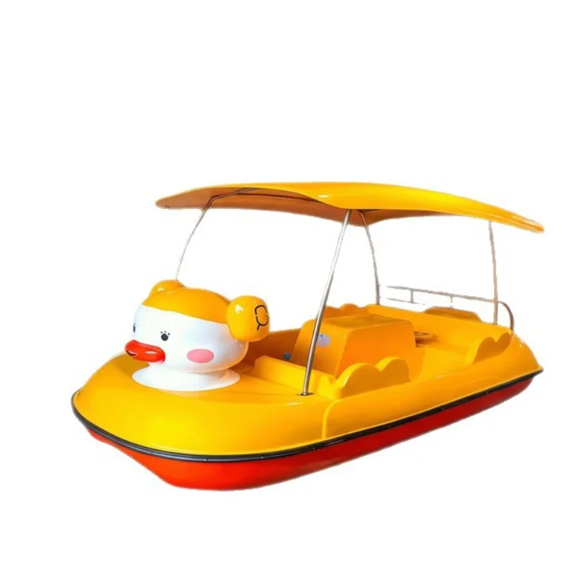 Water Park 4-person Cartoon Electric Boat Scenic Area Leisure and Entertainment Electric Boat Pedal Boat