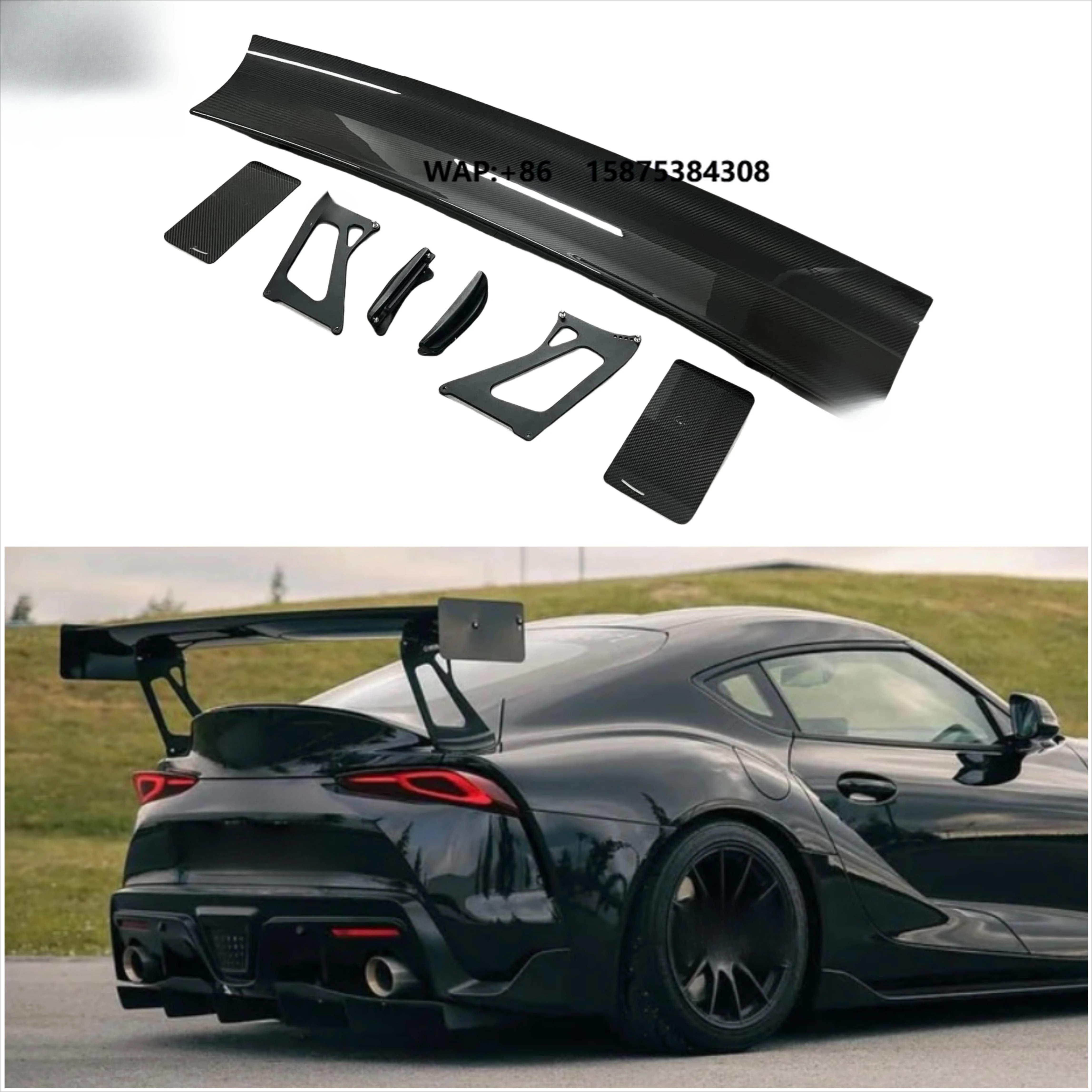 

Dry Carbon Fiber Rear Trunk Spoiler Verus UCW Style for Gr Supra A90 A91 Mk5 Rea Wing Splitter