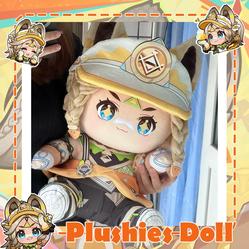 ゲーム原神インパクトカチナぬいぐるみ綿ぬいぐるみ座っているおもちゃぬいぐるみソフトアニメ役割抱き枕フィギュア 40 センチメートル大サイズ