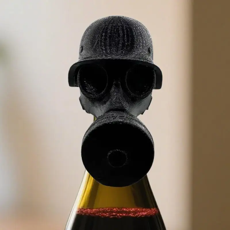 Beer Bottle Caps Soldier Bottle Helmet Topper Reusable Beverage Protection Caps Decoration for Wine Whiskey Beer for Birthday