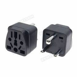 South Africa Plug Type D Adapter India 3 pins Conversion Power Plug Adapter Travel Convert China AUS charge