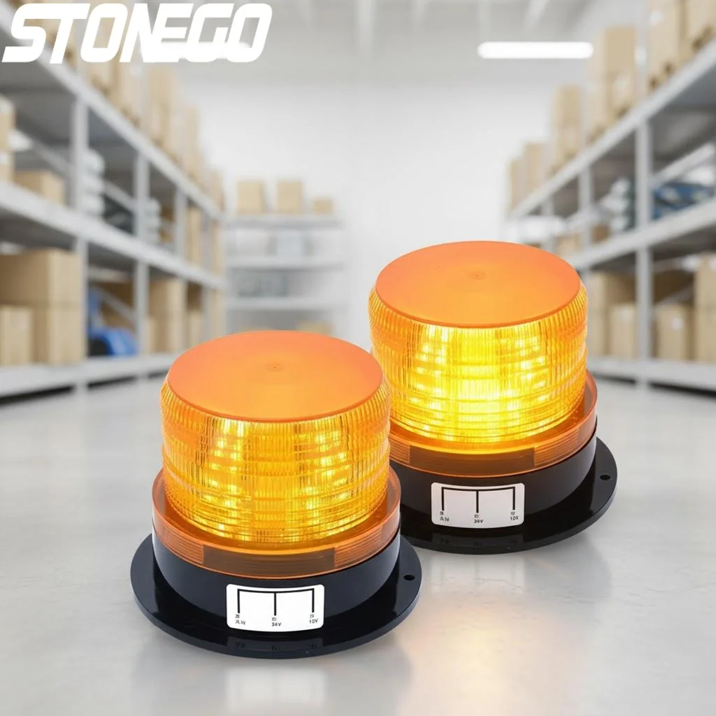 

12V 24V Car LED Strobe Beacon Emergency Warning Light Amber Flashing Lamp 1PC Atmosphere Light