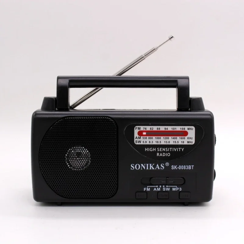 2023 New Triple-band Radio Vintage Portable Plug-in Card Bluetooth Speaker FM Semiconductor Radios Am Fm SW Radio SK-0083BT