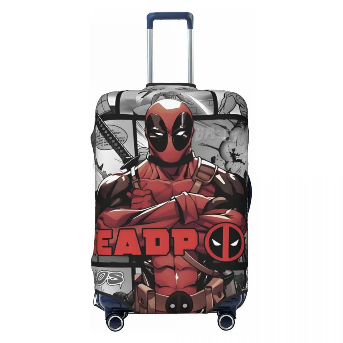 

Прохладный чехол для багажа Deadpool на заказ, милый защитный чехол для дорожного чемодана с героями мультфильмов в стиле аниме для 18-32 дюймов