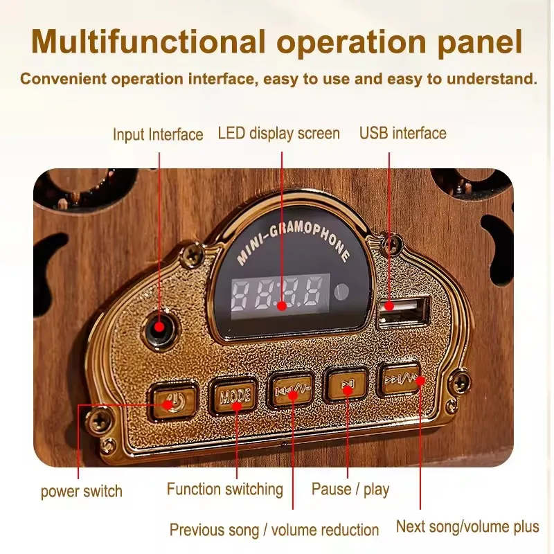 Vintage Gramophone Detail 2