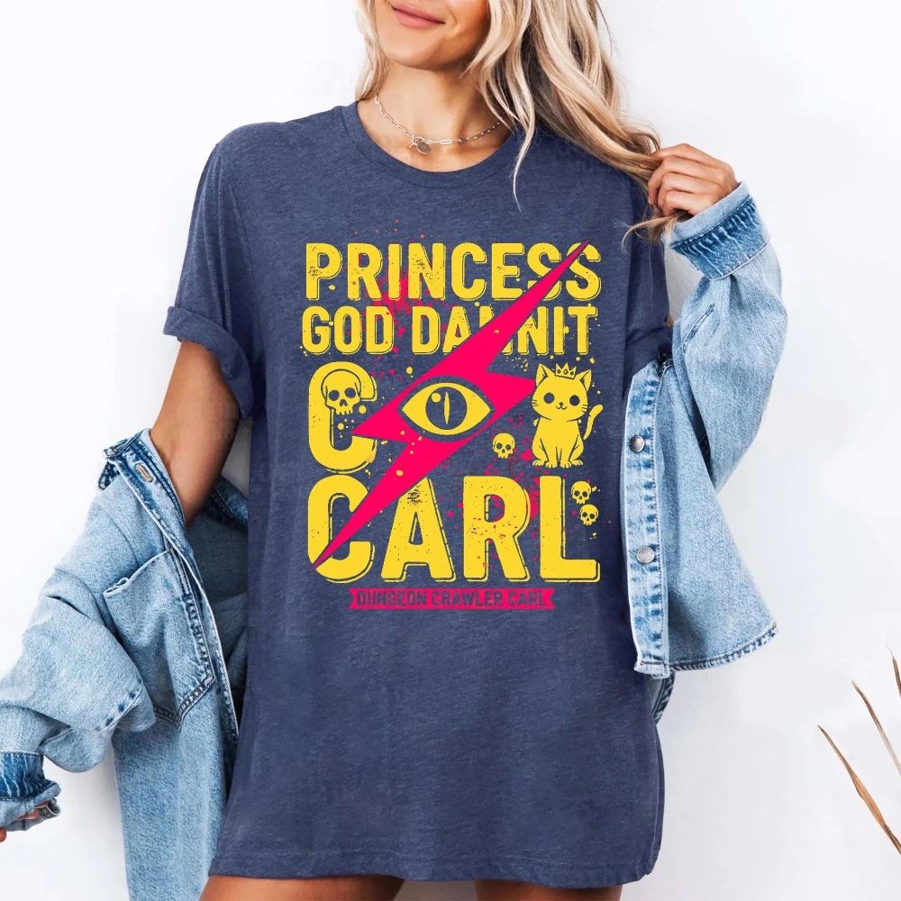 Dungeon Crawler Carl Shirt Princess God Damnit Carl Tee Goddamnit Donut Bookish Merch LitRPG Fan Gift