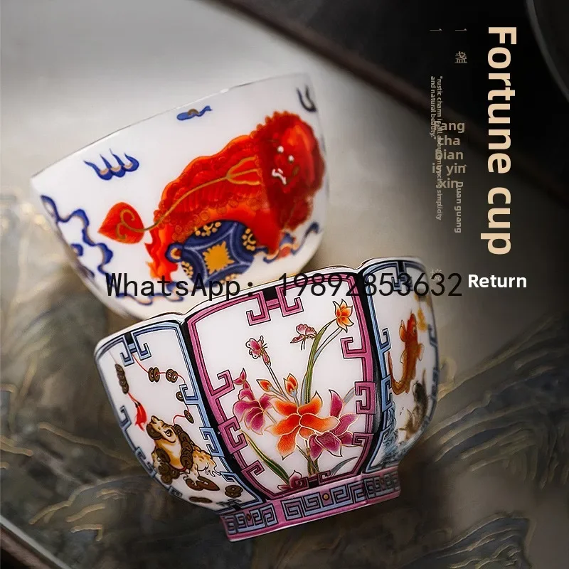 

i5.11 master cup special men's and women's cups six-sided tea cups ceramic kung fu tea cups single cup