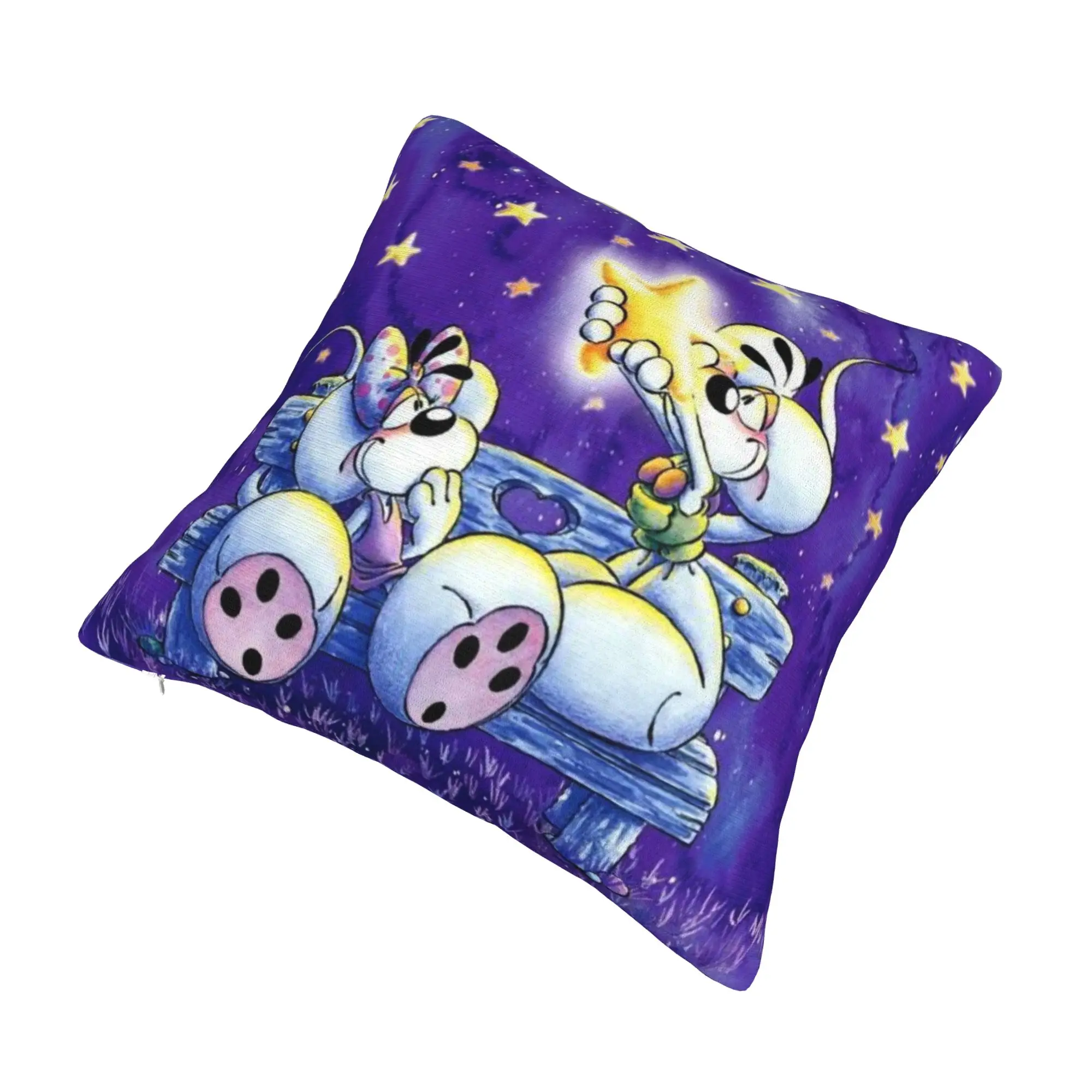 Diddl Diddlina Pillow Cover Merch Printing Cushion Cover Decor  Pillow Case Cover Home Multi Size