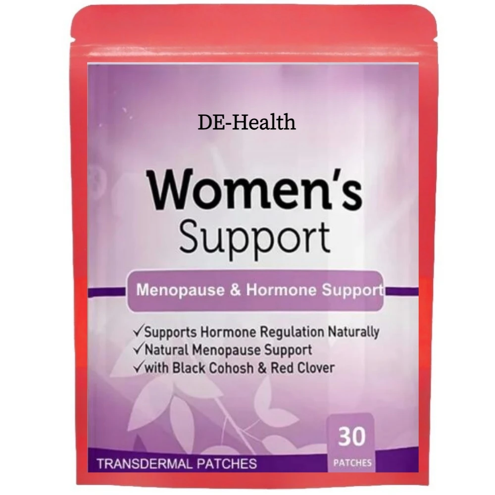 Womens Support Transdermal Patches Hormone Regulation Menopause Support -30 Patches One Month Supply