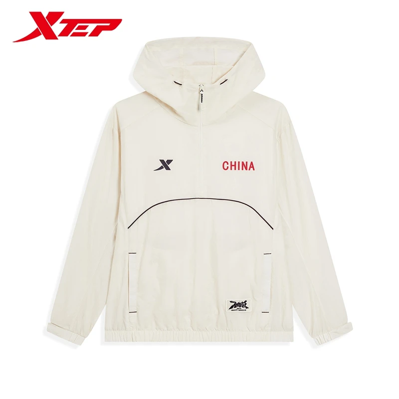 Xtep Windbreaker For Men And Women 2024 Autumn Mixed Color Coat Trendy Breathable Comfortable Tops 976327140639