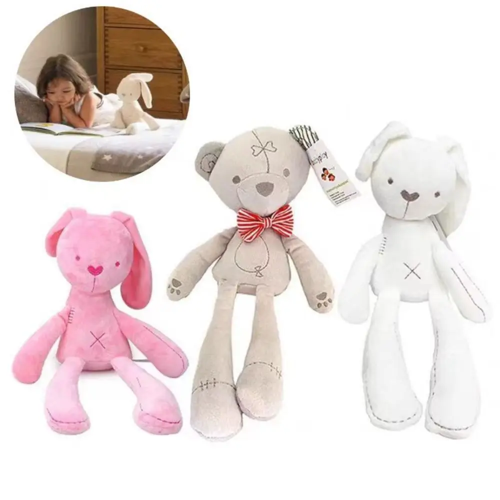 New Plush Baby Rabbit Doll toy Cartoon Sleeping Partners Sleep Pillow Animal Stitch Doll Toy Kids