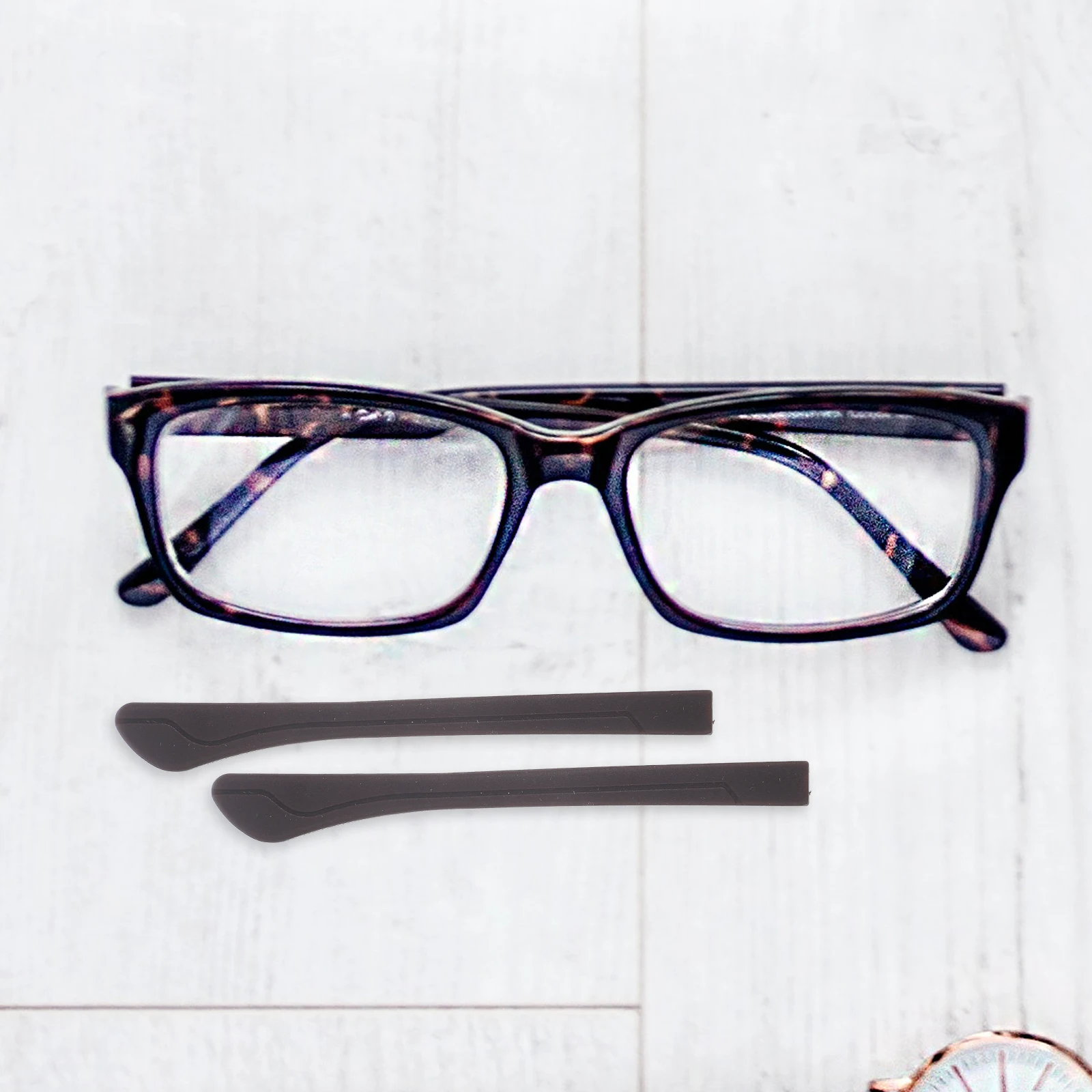 Silicone Glasses Leg Sleeve Replacement Temple Cover Eyewear Frame Protective Tip Thin Metal Arms Non Slip Design