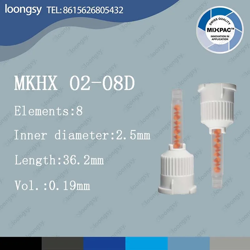 Mezclador SULZER MIXPAC MKHX 02-08D 100 piezas