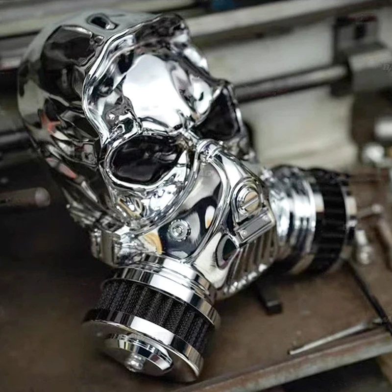 

STLF Skull Shaped with a Cool Personality air Filter Cover Power Line Cover Davidson Softail Touring Sportster air Cleaner