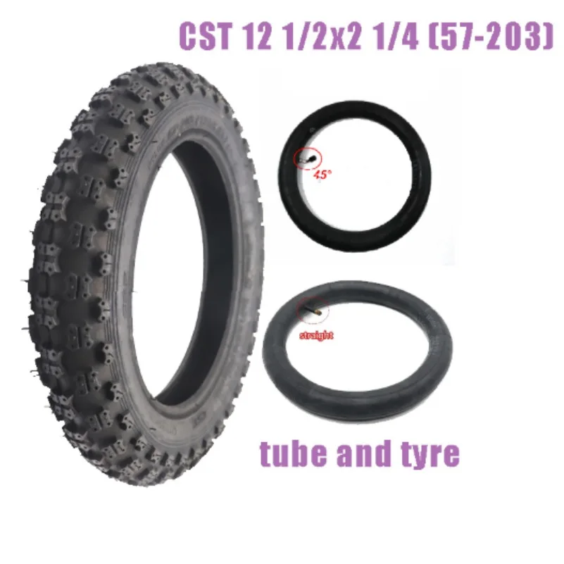 Wear resistant and anti slip CST Zhengxin 12 1/2x2 1/4 (57-203) inner tire for driving foldable electric vehicle outer tire