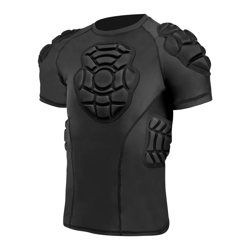 

Impact Resistant Goalkeeper Clothing- Men's Compression Jersey & Shorts for Football Basketball Sports