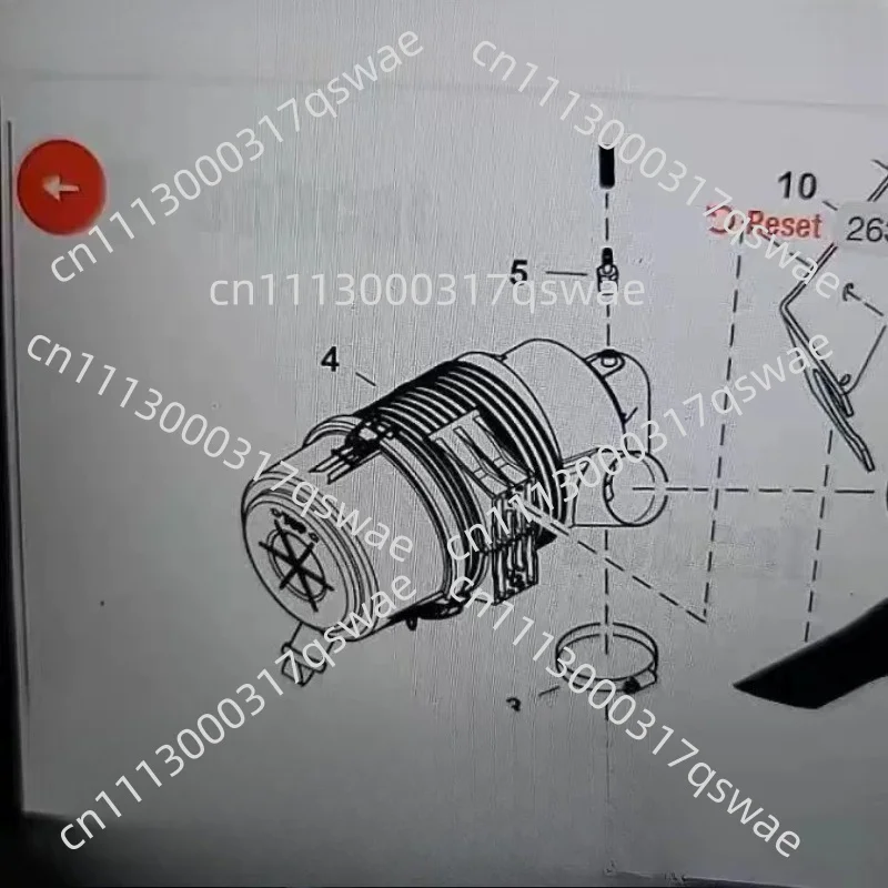 Air Conditioner Hose, Air Conditioner Filter Element Housing Assembly for Skid Steer Loader
