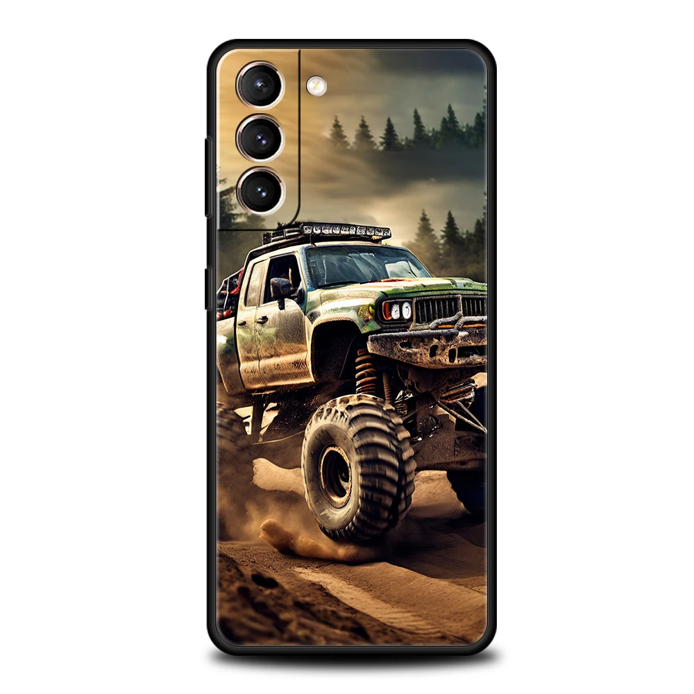 Off-Road Vehicle Phone Case for Samsung Galaxy S24 S23 S22 S20 S21 FE Ultra S10 S10E S9 S8 Plus 5G Silicone TPU Cover Fundas Bag