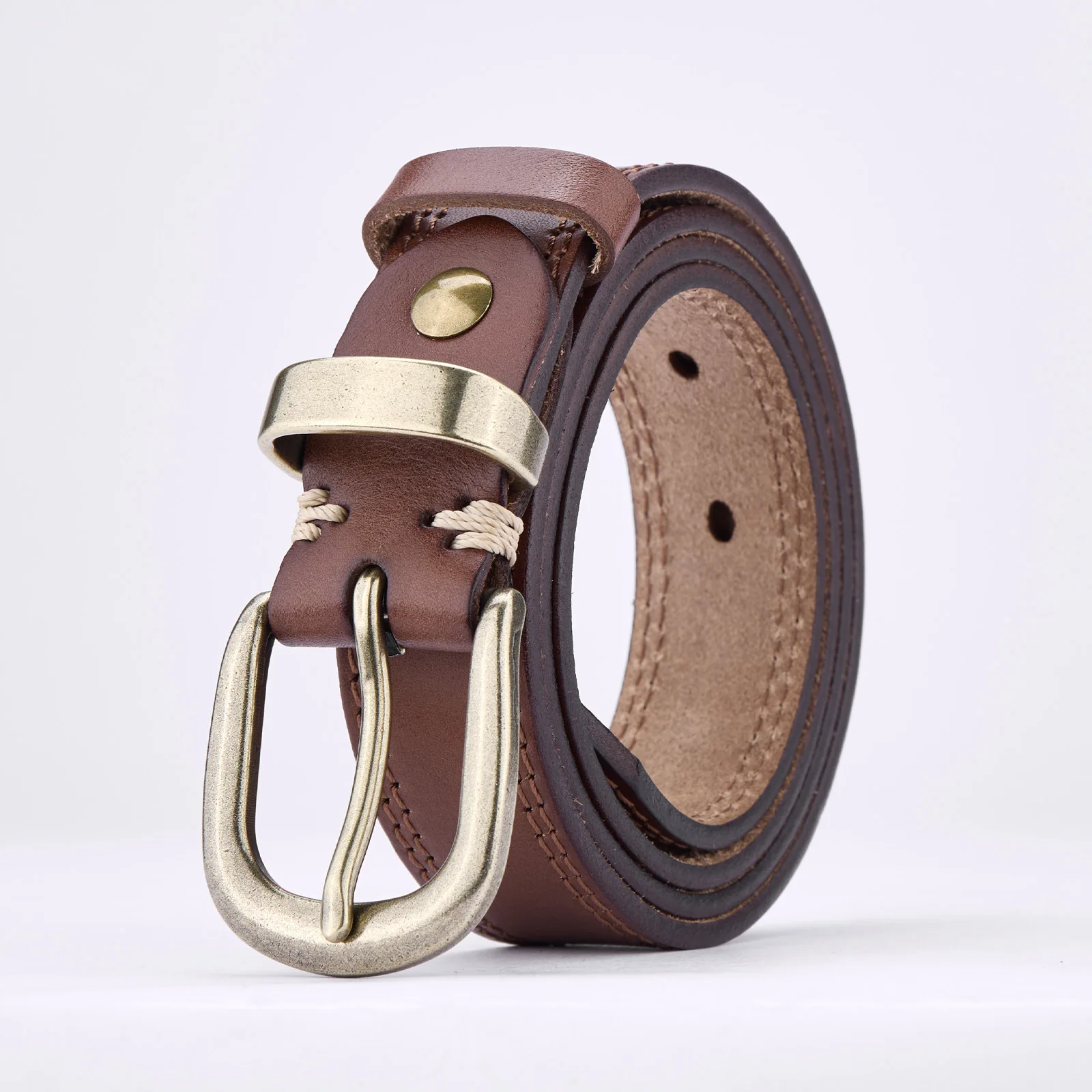 

2,8 см новые мужские ремни из натуральной кожи, высококачественный ретро-корейский женский пояс из коровьей кожи, декоративный пояс